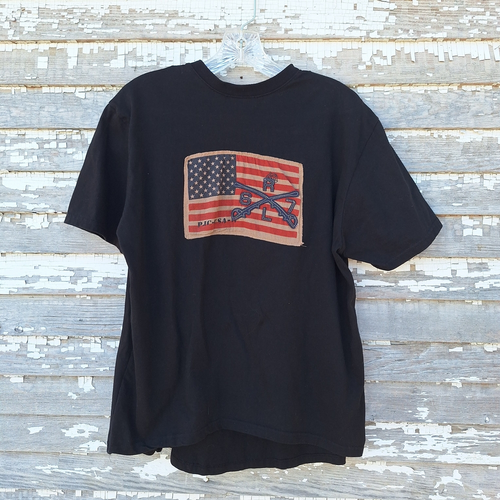 Polo by Ralph Lauren Black Custom Fit T-Shirt Size XL